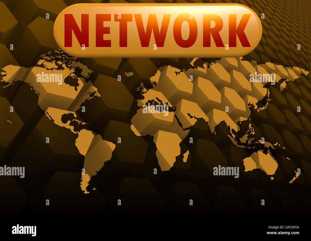 Network world map Stock Photo - Alamy