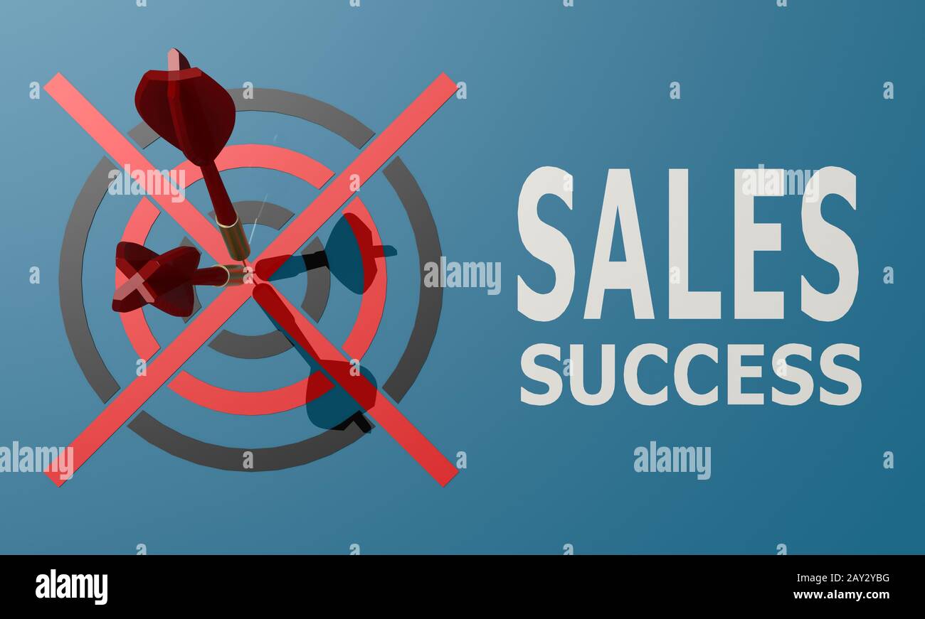 Dart board blue sales success Stock Photo Alamy