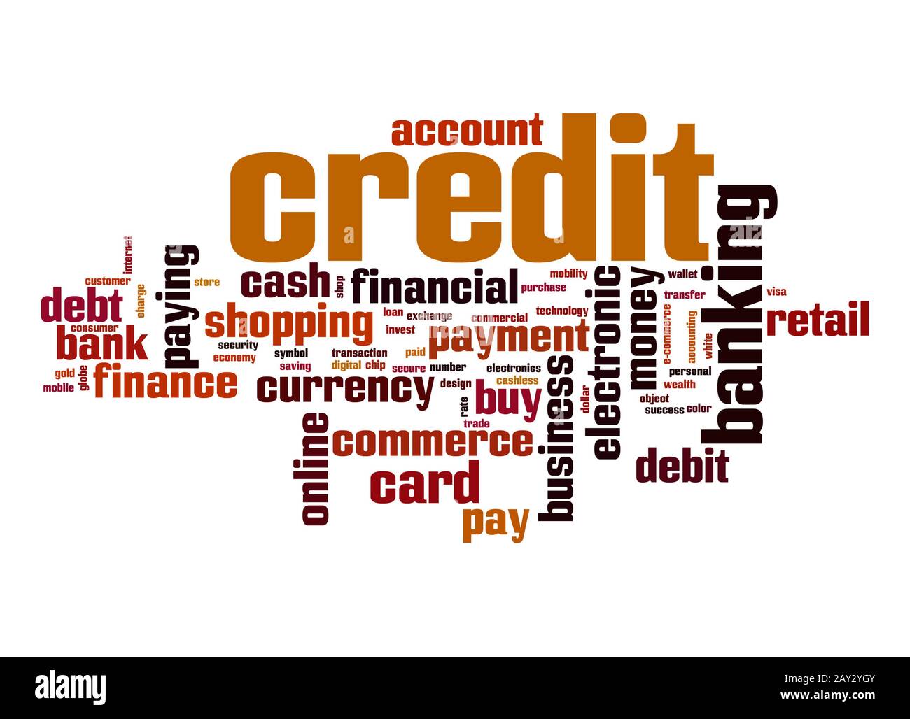 Credit word cloud Stock Photo - Alamy