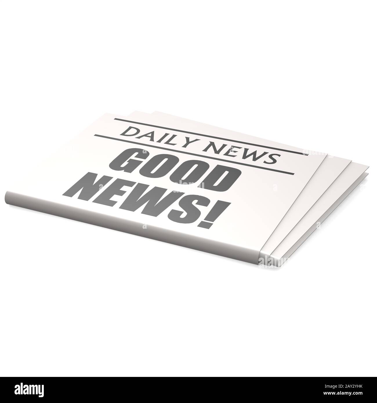 Newspaper good new Stock Photo Alamy