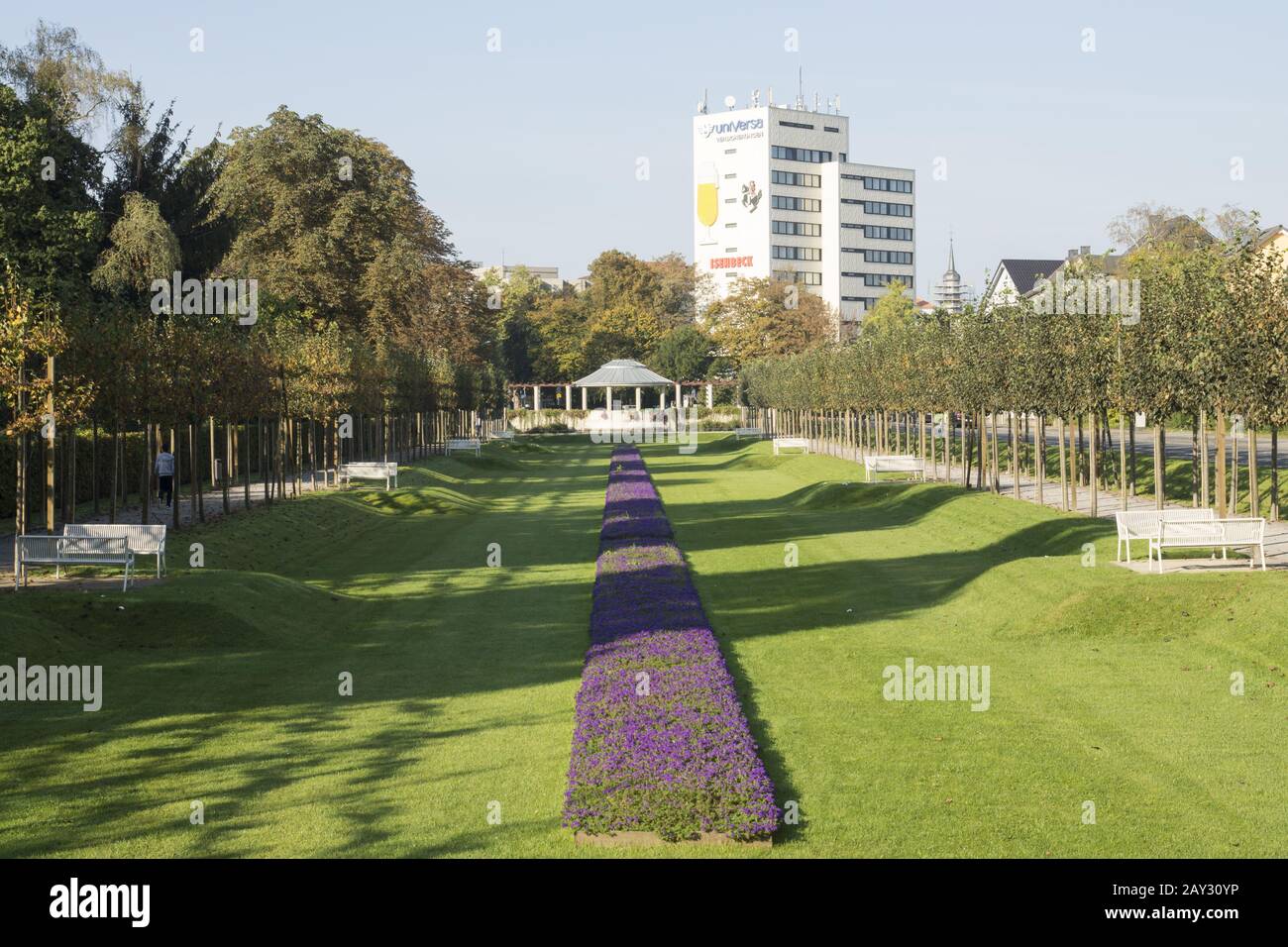 East-circle-park in Hamm, Germany Stock Photo