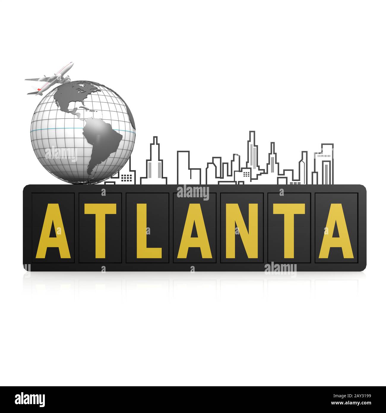 Atlanta city Stock Photo
