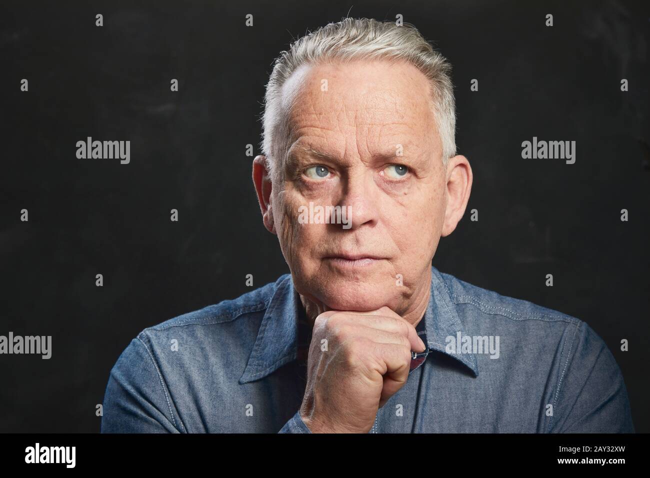 Mature man looking away Stock Photo