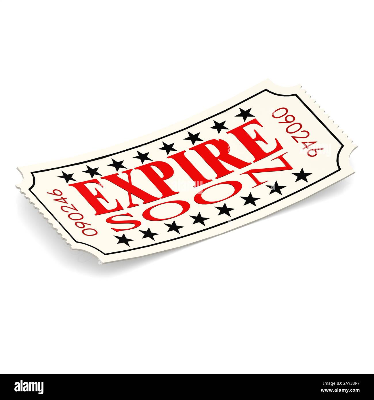 Expire soon ticket Stock Photo Alamy
