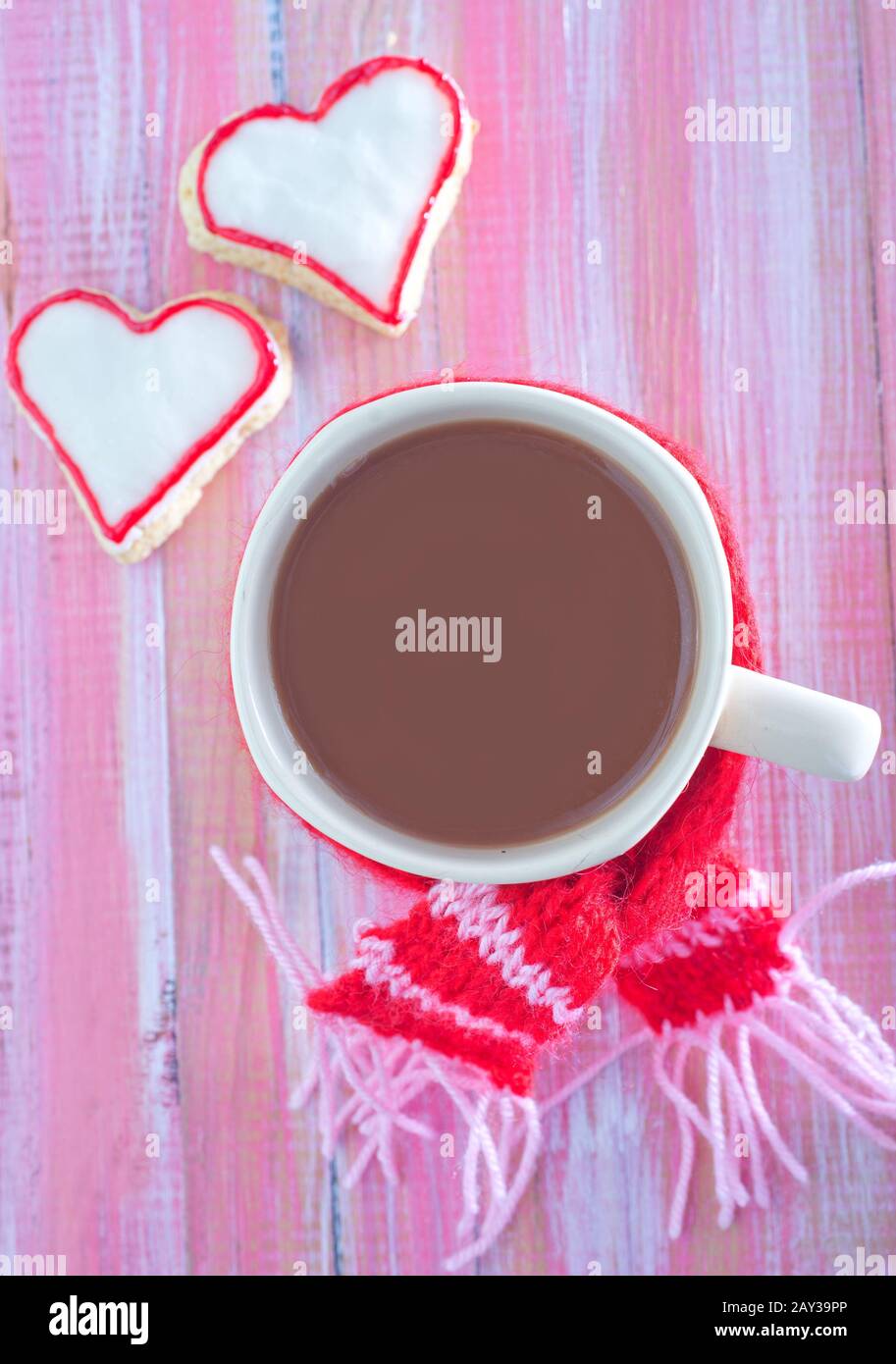 cookies and cocoa drink Stock Photo Alamy