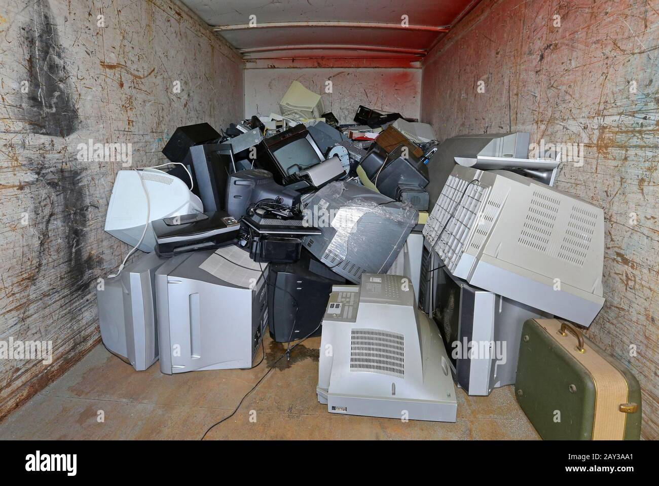 Electronic waste Stock Photo