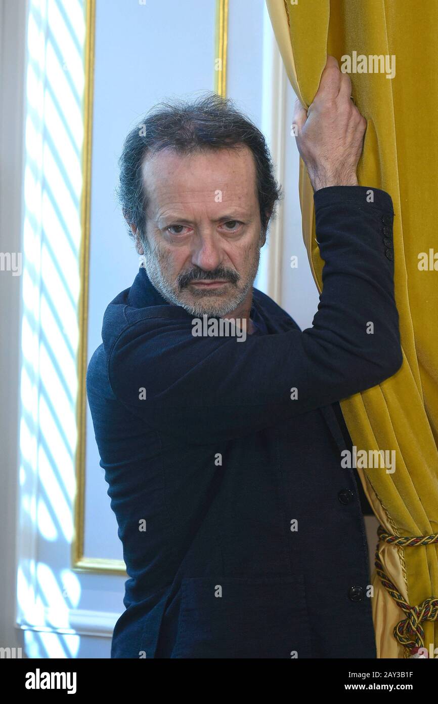 Italy, Rome, 14 February, 2020. Photocall of the italian comedy 'Si vive una volta sola' (You only live once) Pictured: Rocco Papaleo    Photo © Fabio Stock Photo