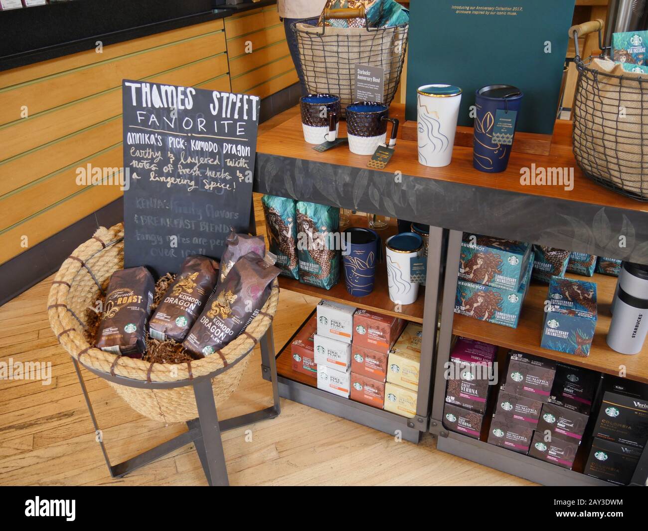 Newport, Rhode IslandSeptember 2017 Assorted coffee products and