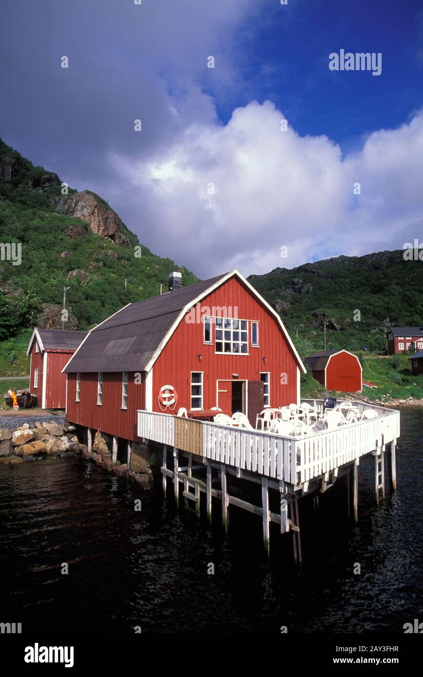 Restaurant near  Malnes, Langoya island, Vesteralen, Norway Stock Photo