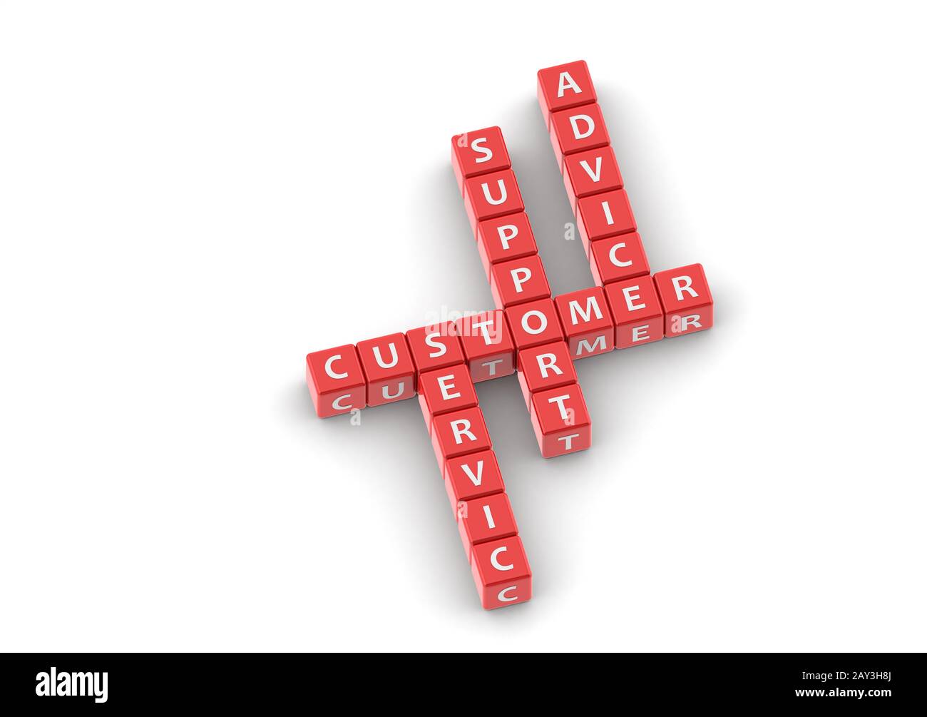 Buzzwords customer service Stock Photo