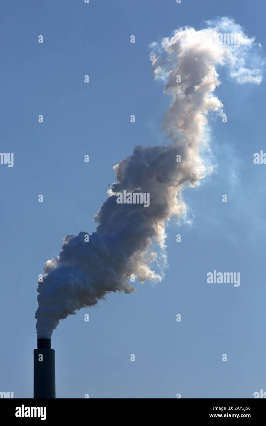 Industrial chimney Stock Photo