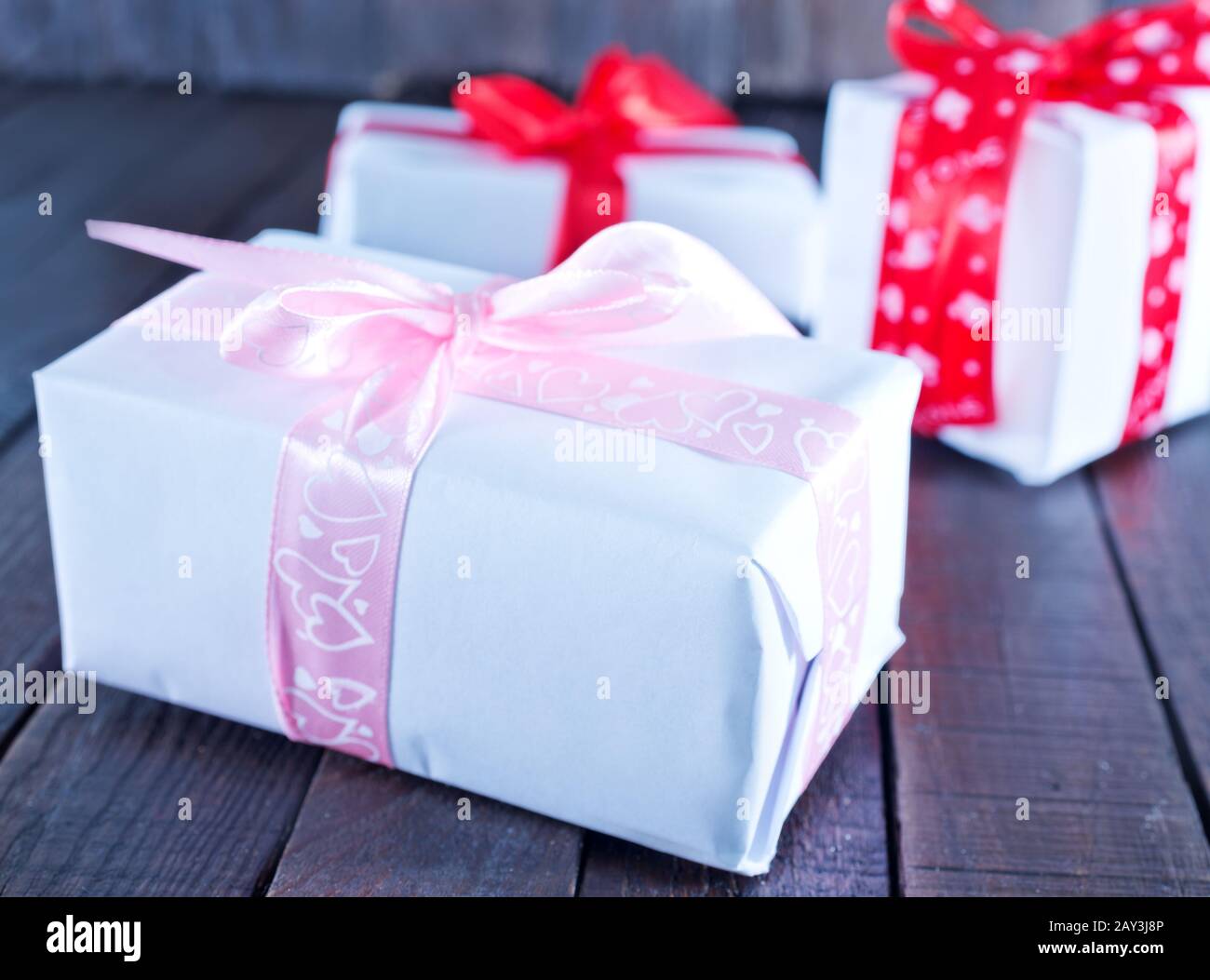 boxes for present Stock Photo - Alamy