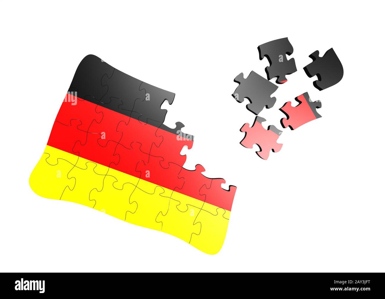Germany flag puzzle Stock Photo - Alamy