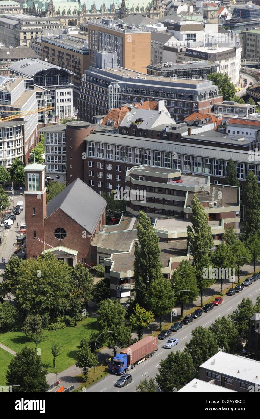 View from Hamburg Michel Stock Photo - Alamy