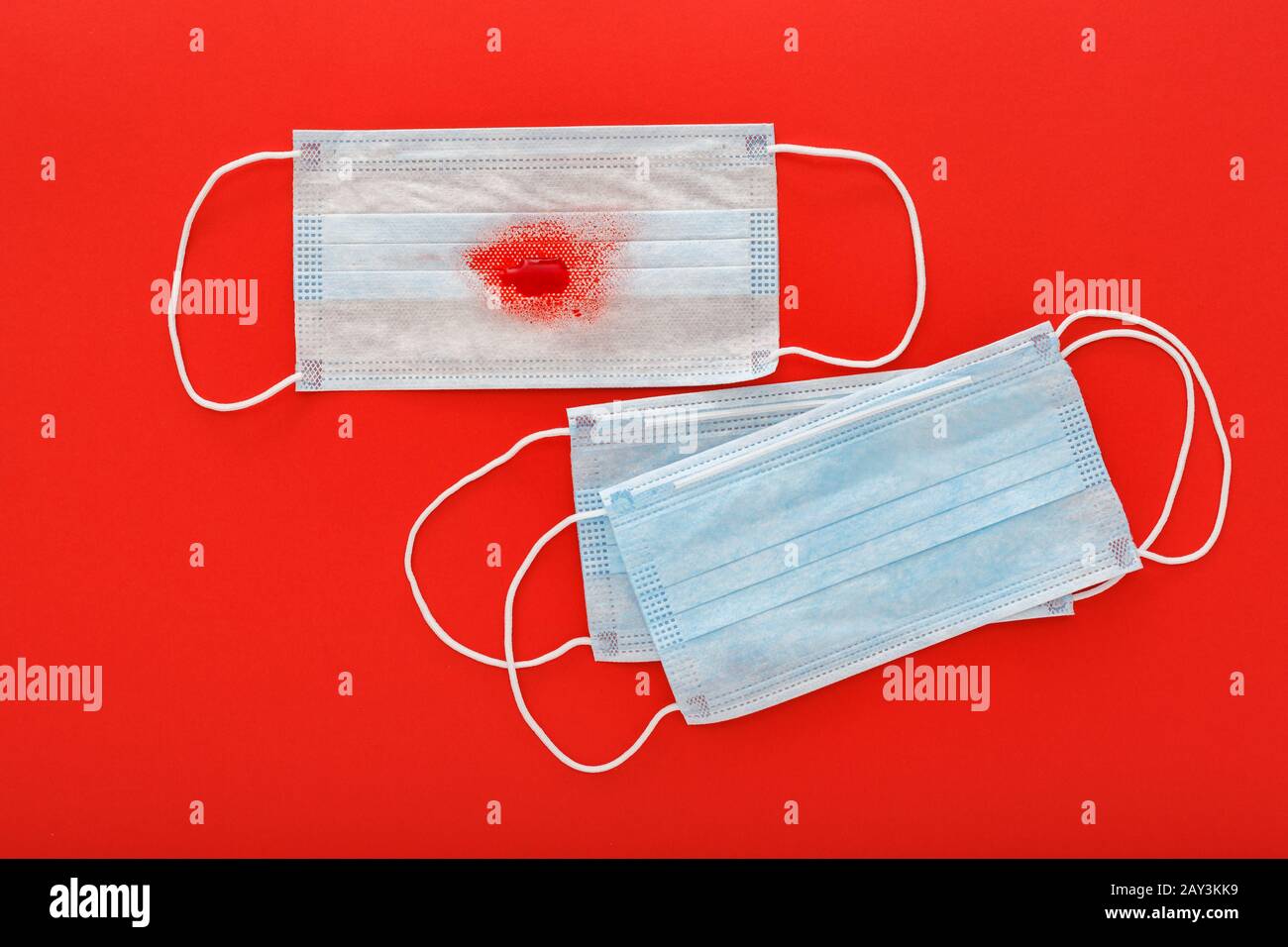 red surgical mask red surgical mask