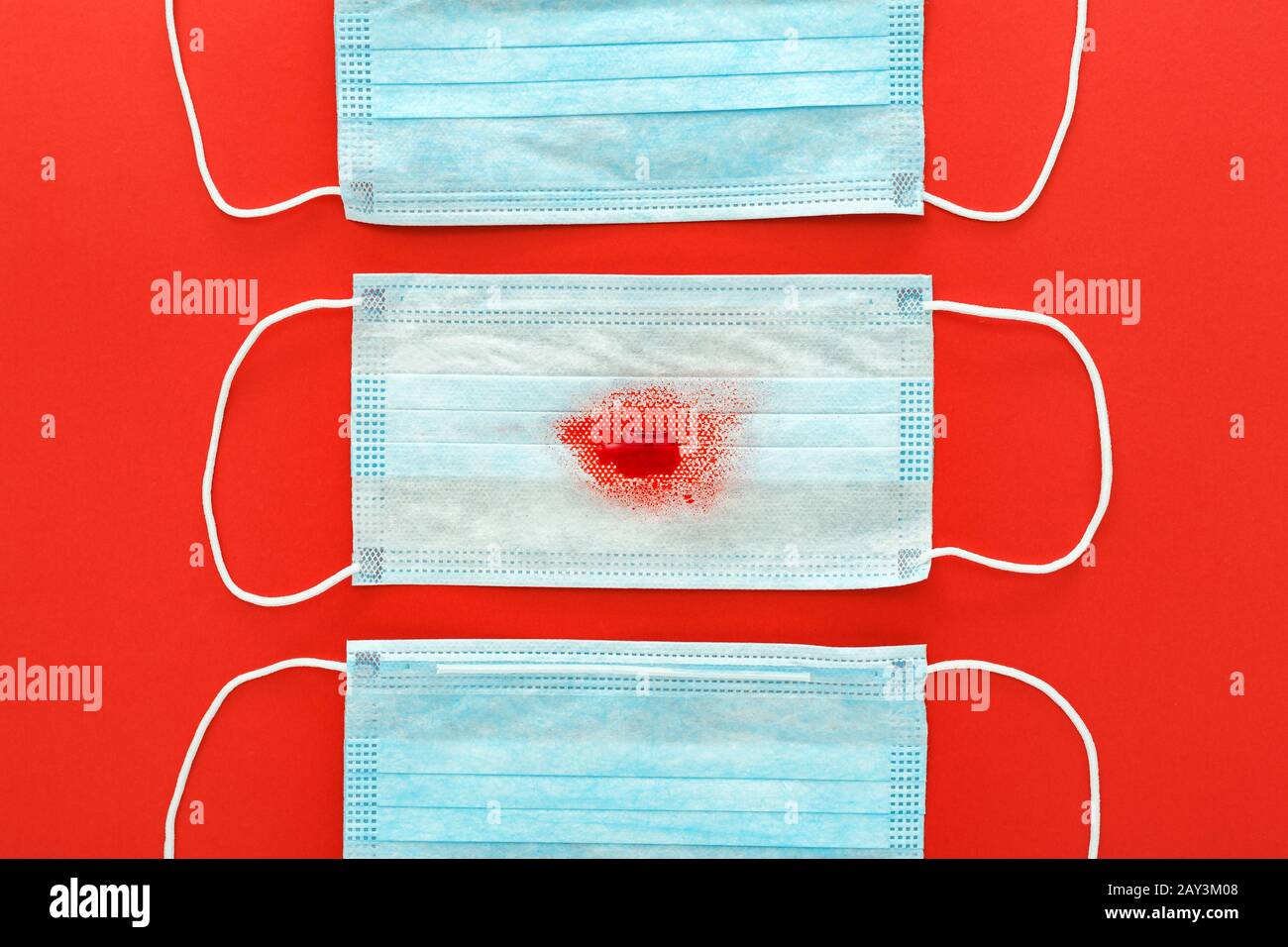 red surgical mask red surgical mask