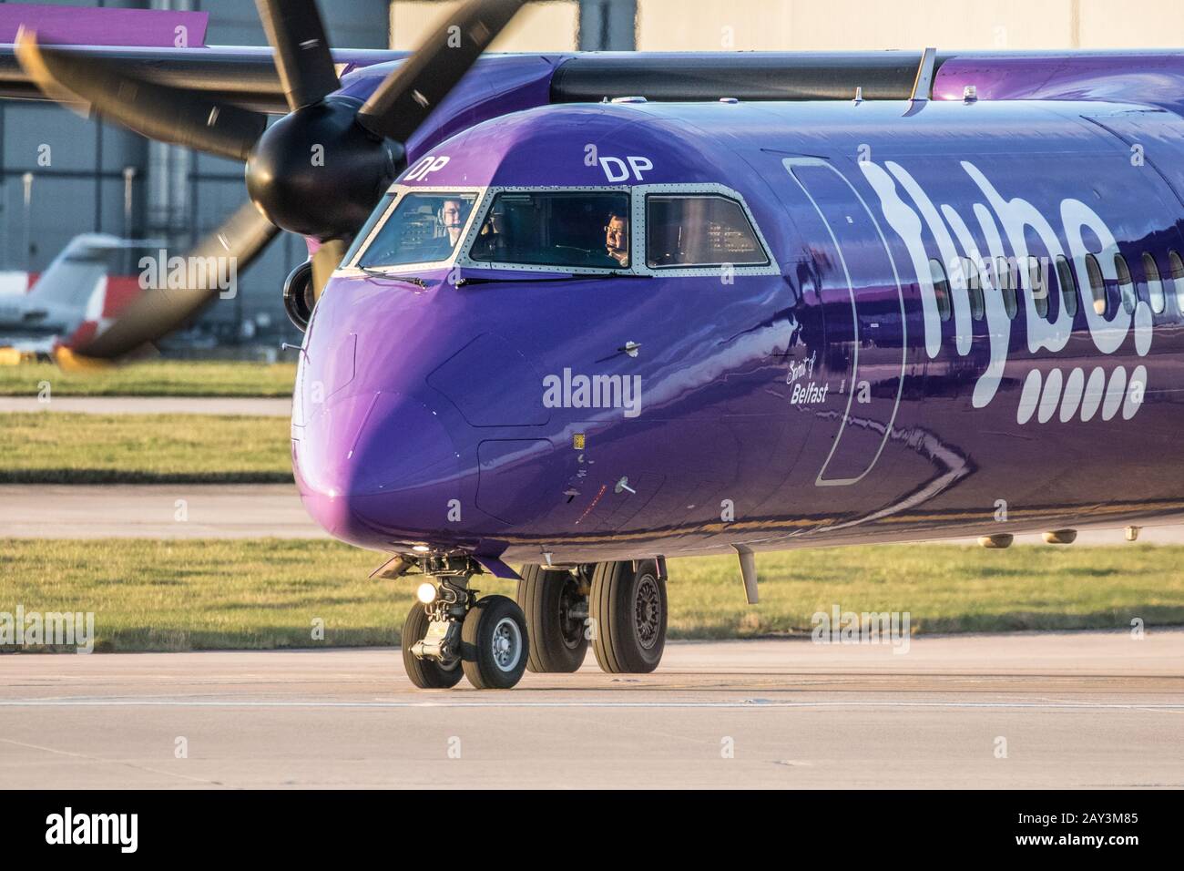 Flybe Dash 8 G-JEDP Stock Photo