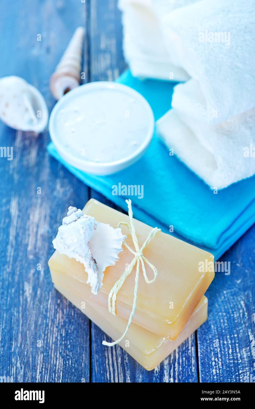 Soap and Body Lotion Stock Photo Alamy