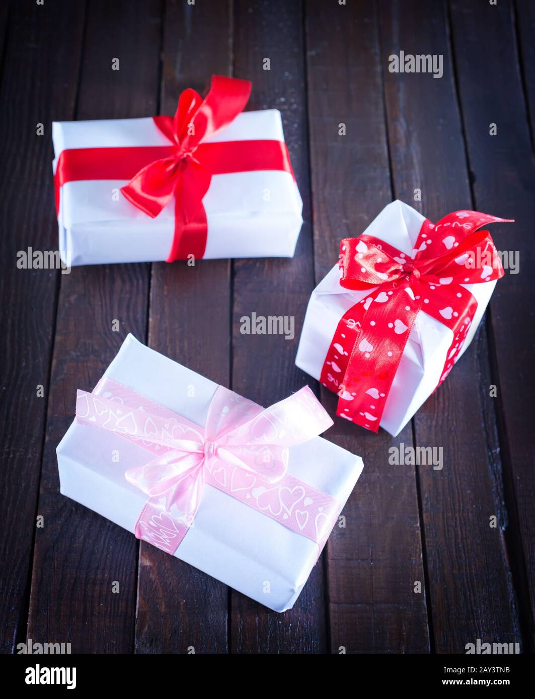 boxes for present Stock Photo - Alamy