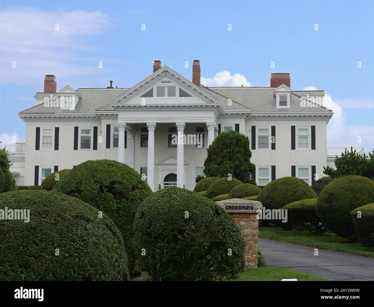 Newport, Rhode Island-September 2017: Crossways Mansion built in 1896