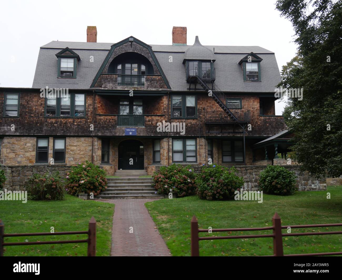 Newport, Rhode IslandSeptember 2017 Ochre Lodge is an example of the Shinglestyle villas