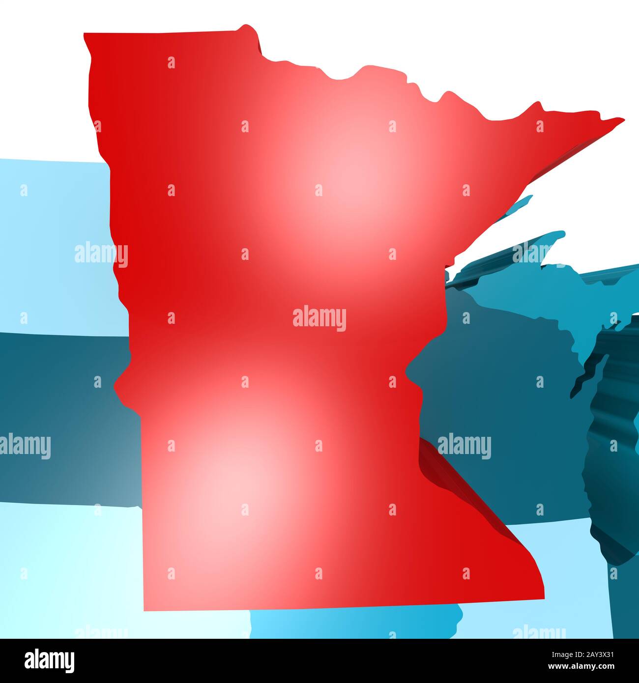 Minnesota Map High Resolution Stock Photography and Images Alamy