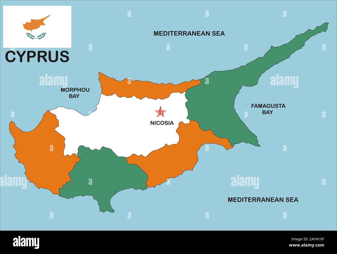 Cyprus map hires stock photography and images Alamy