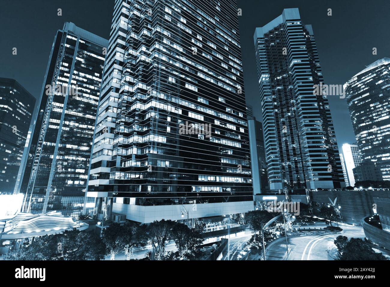 skyscraper in blue Stock Photo - Alamy