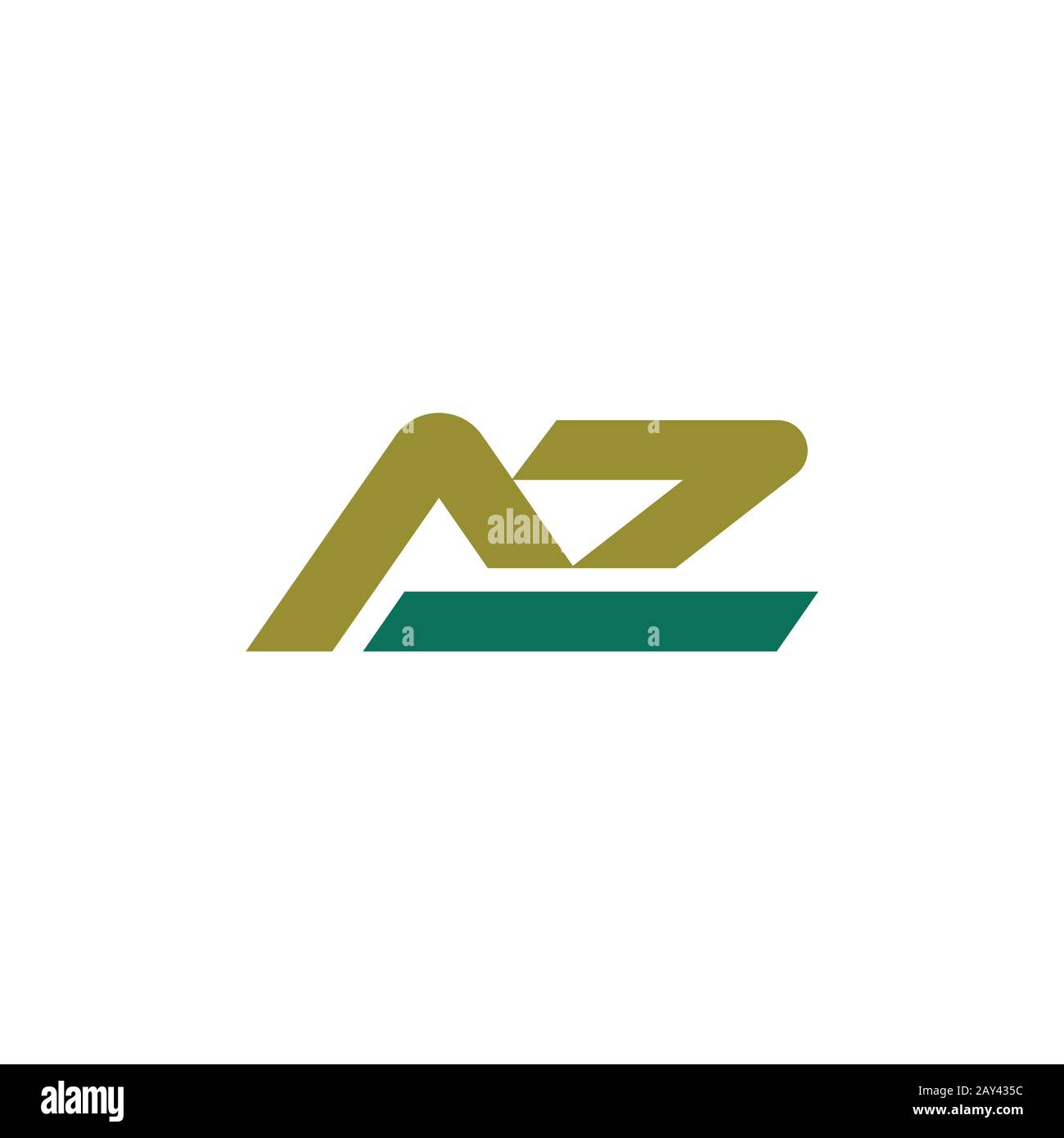 Initial letter az or za logo design template Stock Vector Image & Art ...