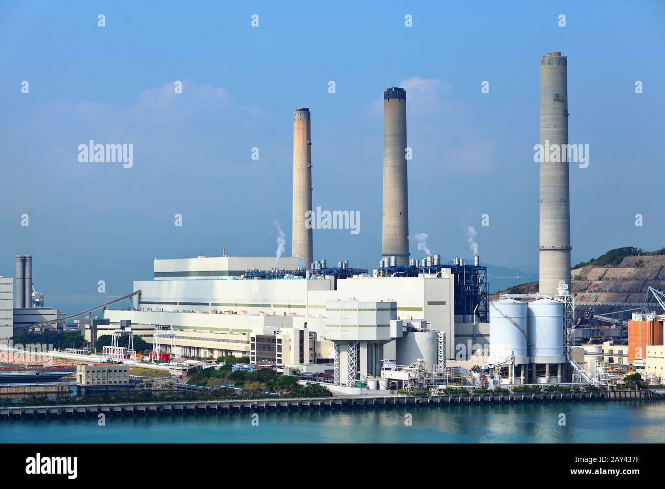 coal fire power plant Stock Photo