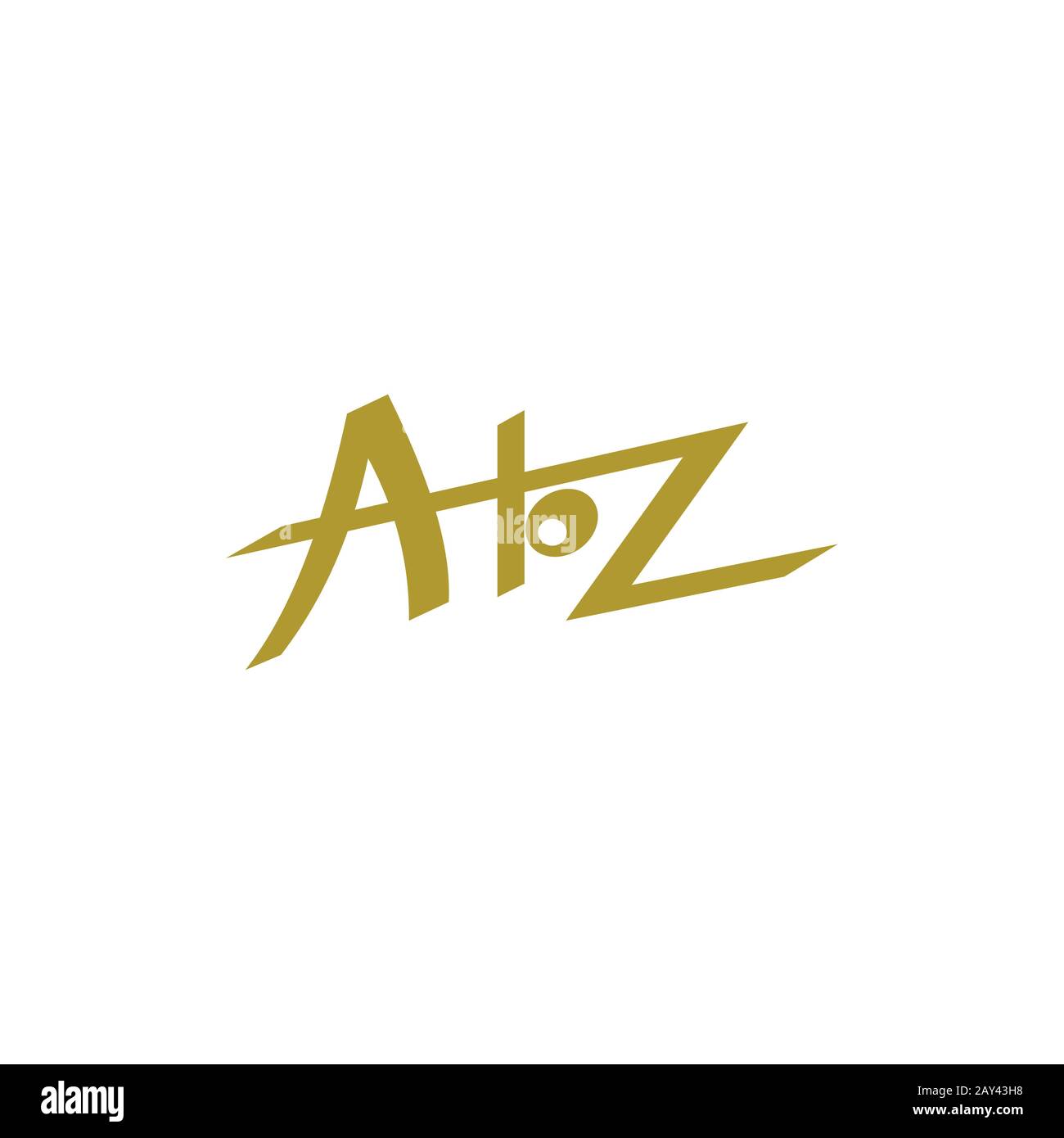 Initial letter az or za logo design template Stock Vector Image & Art ...
