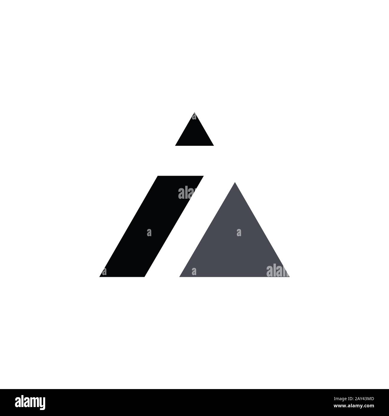 Initial letter az or za logo design template Stock Vector