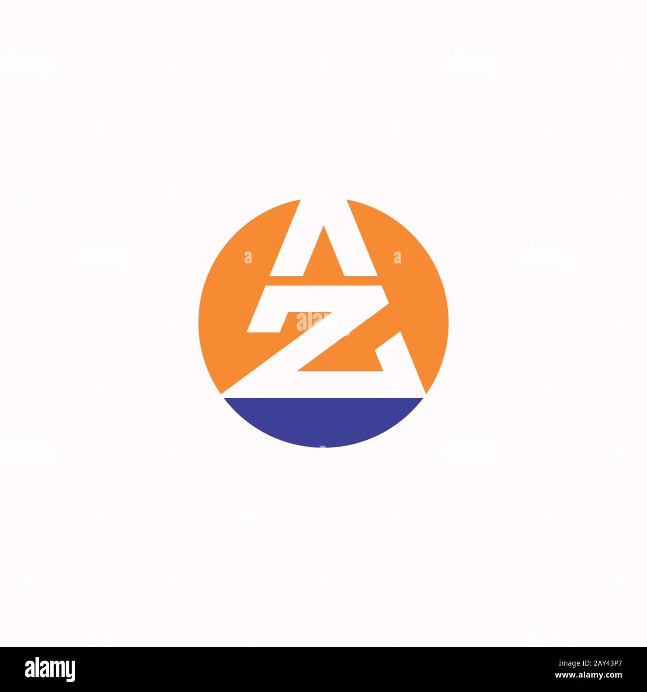 Initial letter az or za logo design template Stock Vector Image & Art ...