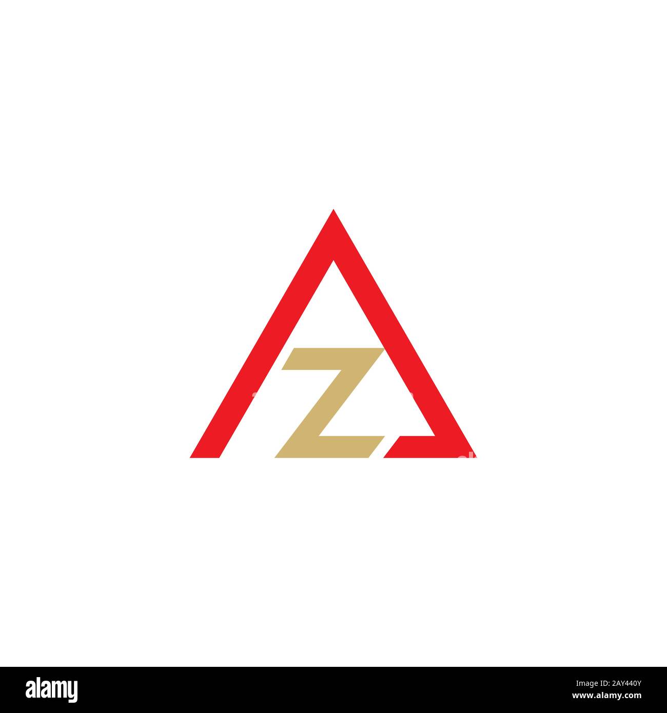 Initial letter az or za logo design template Stock Vector Image & Art ...