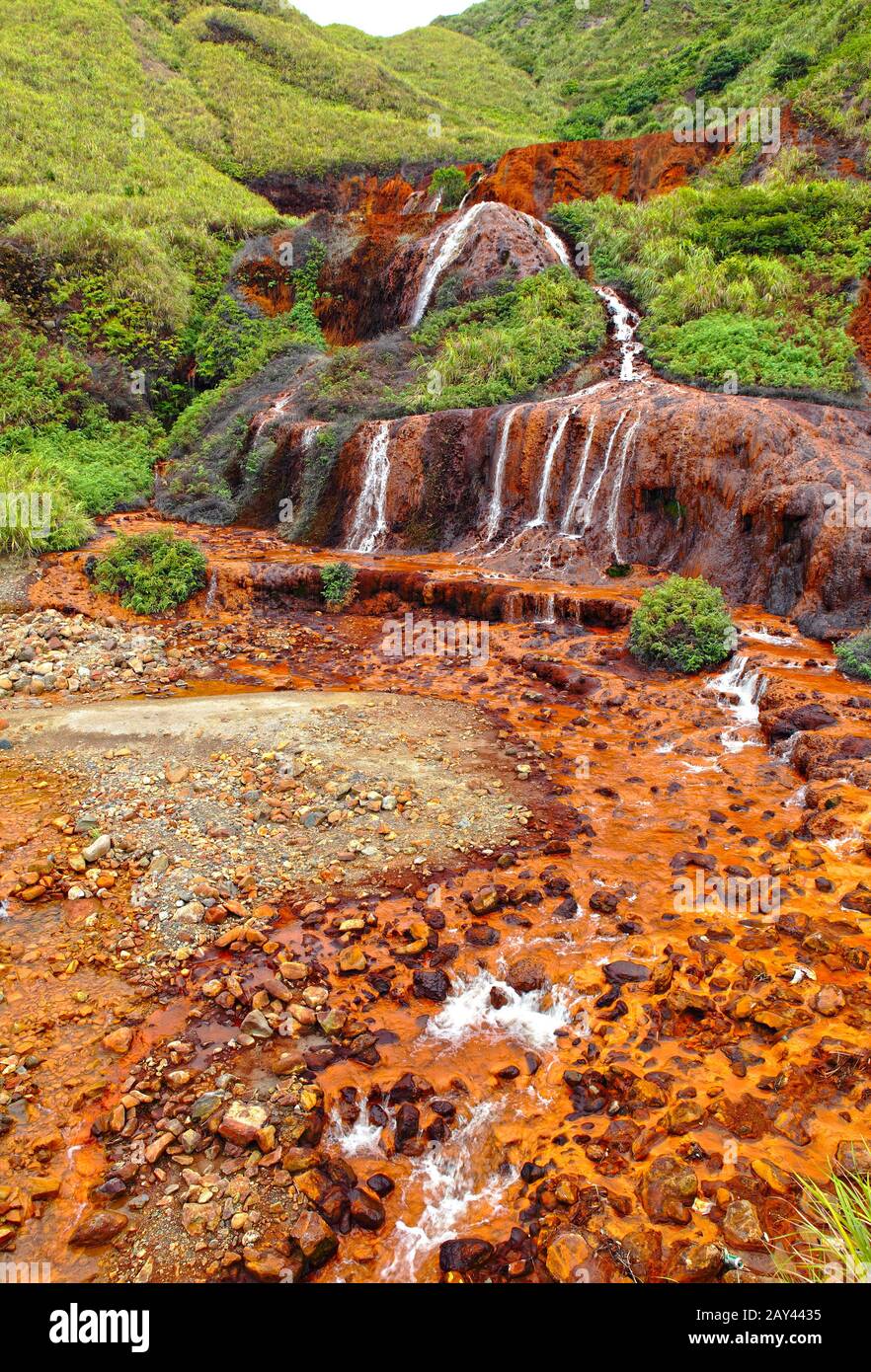 Golden waterfall taiwan hi-res stock photography and images - Alamy