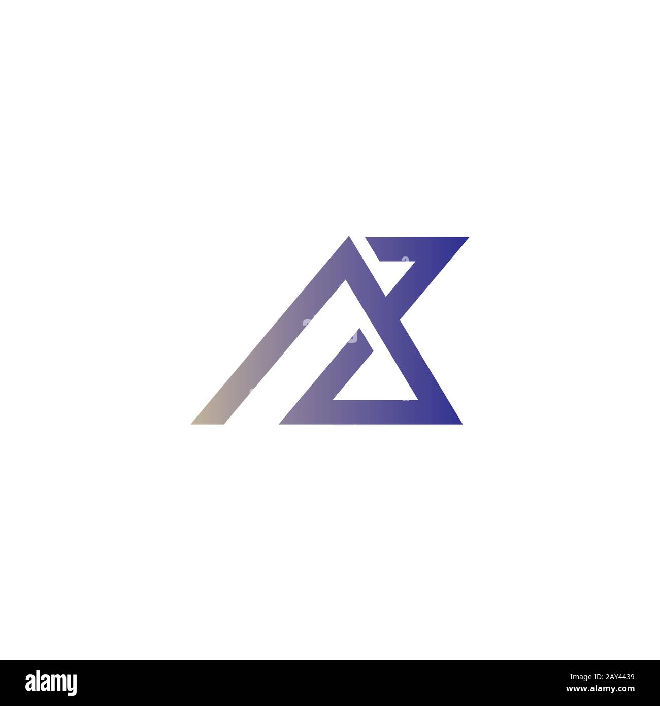 Initial letter az or za logo design template Stock Vector Image & Art ...