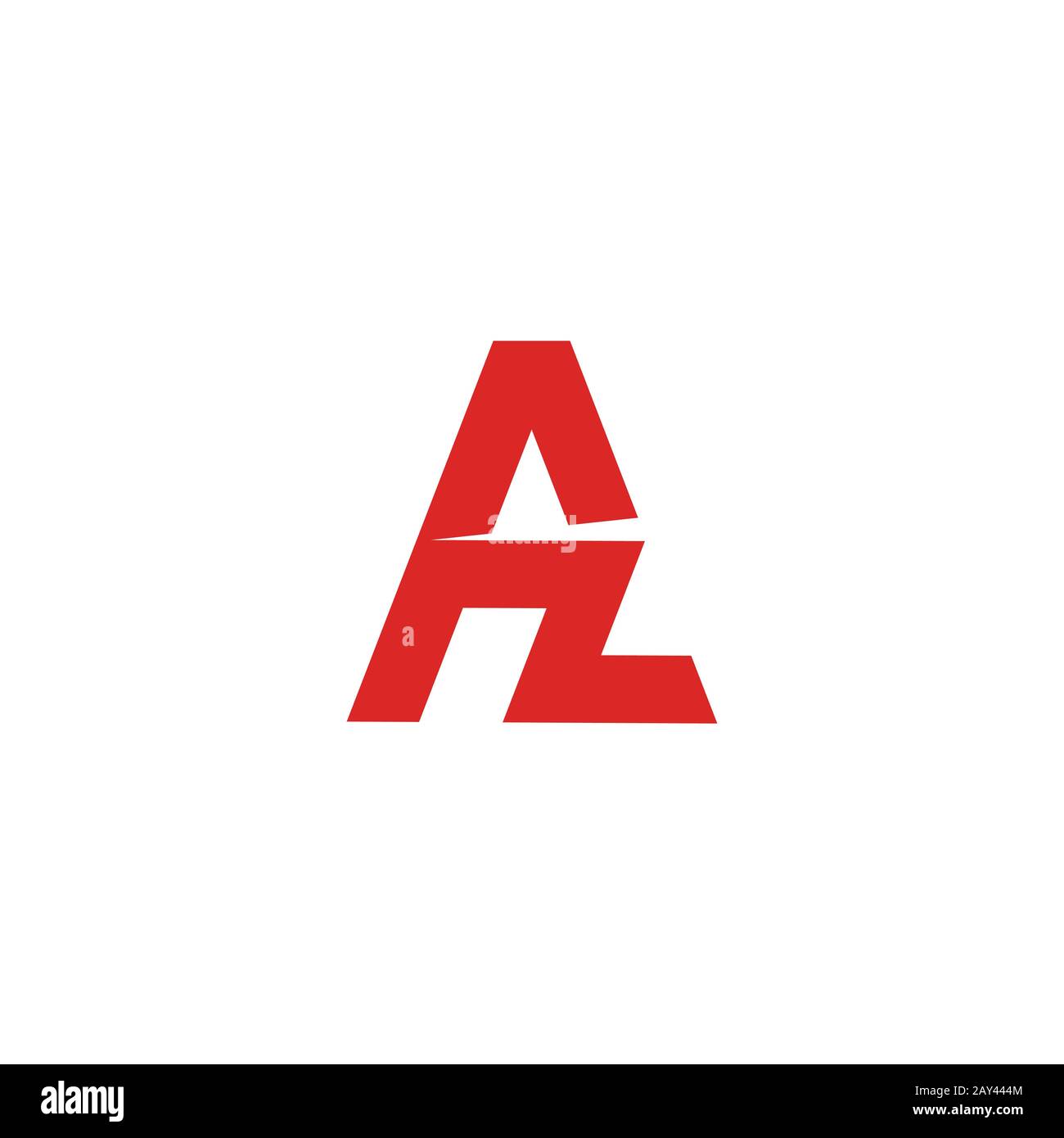 Initial letter az or za logo design template Stock Vector Image & Art ...