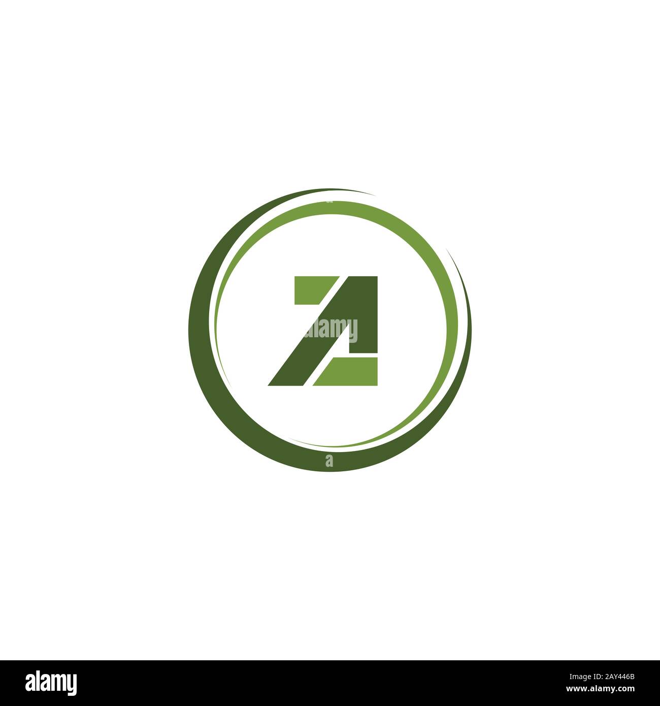 Initial letter az or za logo design template Stock Vector Image & Art ...