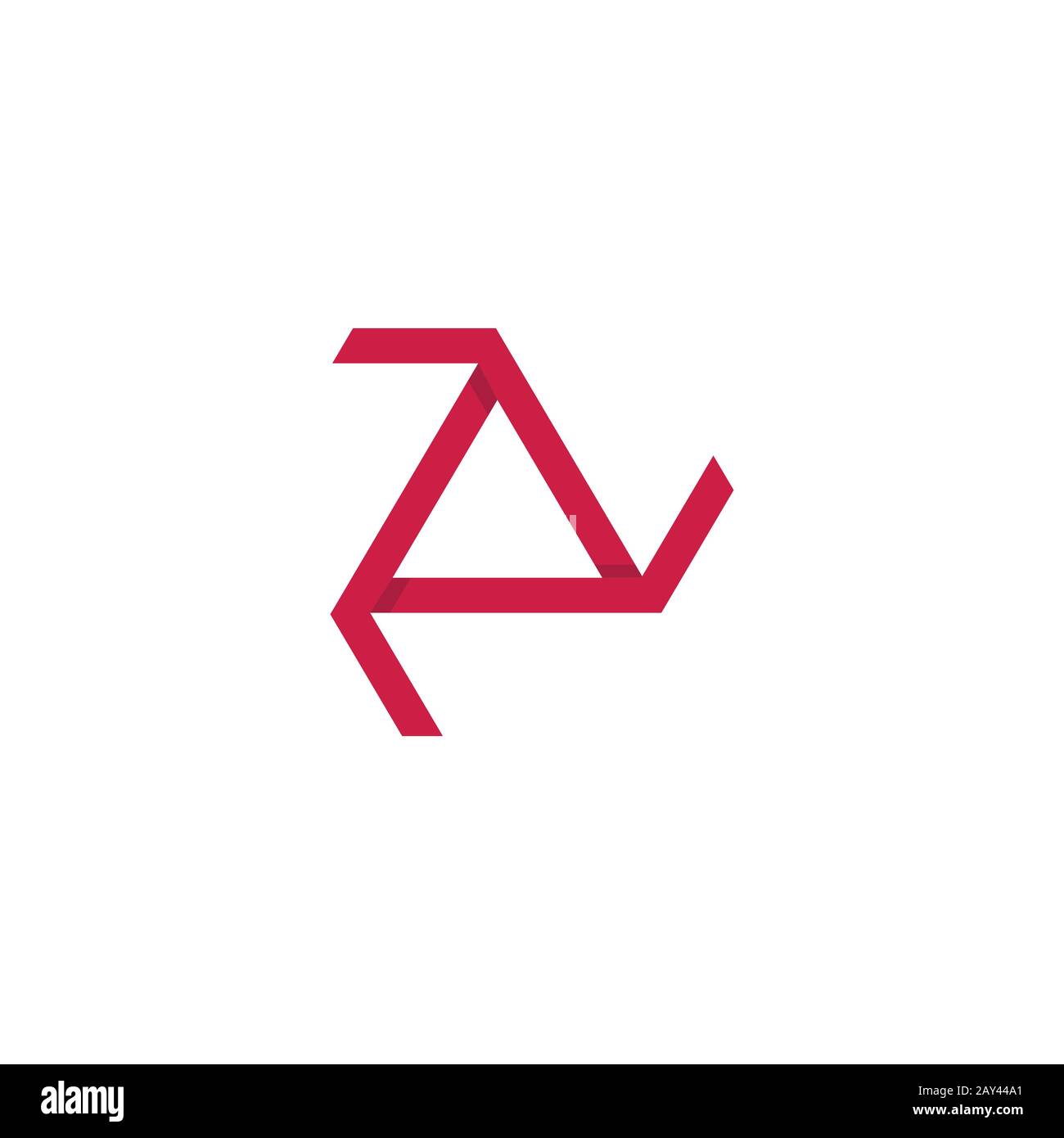 Initial letter az or za logo design template Stock Vector Image & Art ...