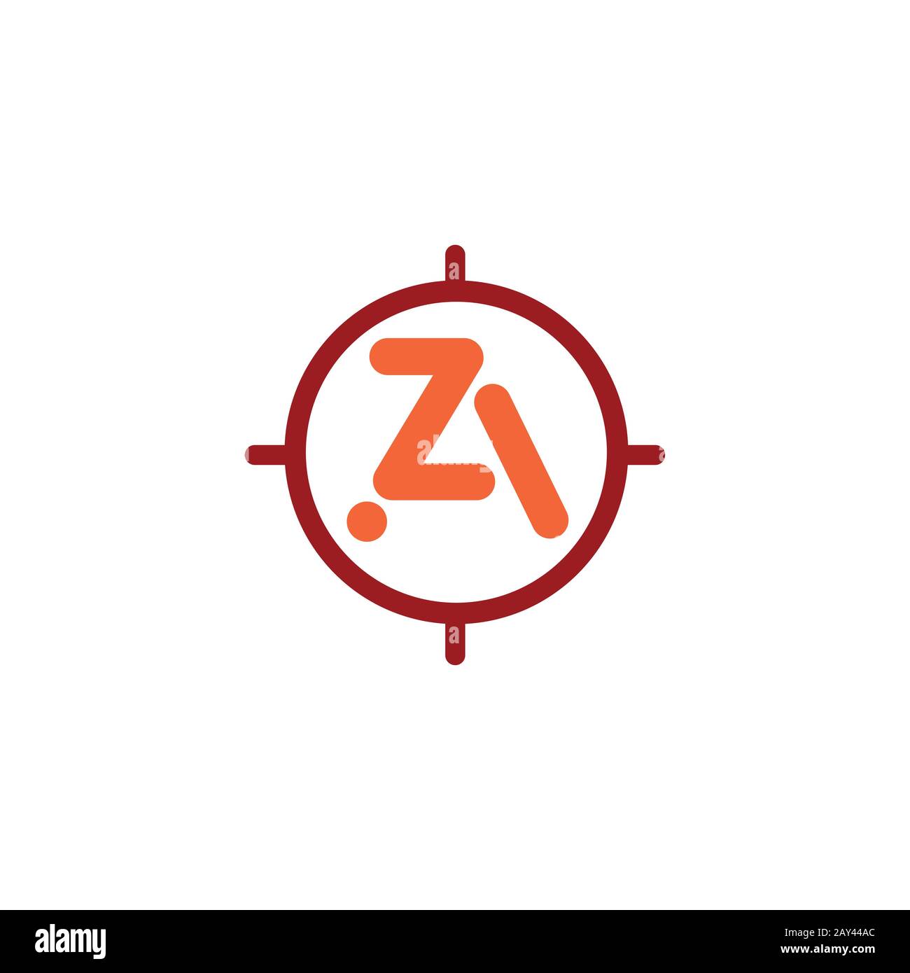 Initial letter az or za logo design template Stock Vector Image & Art ...