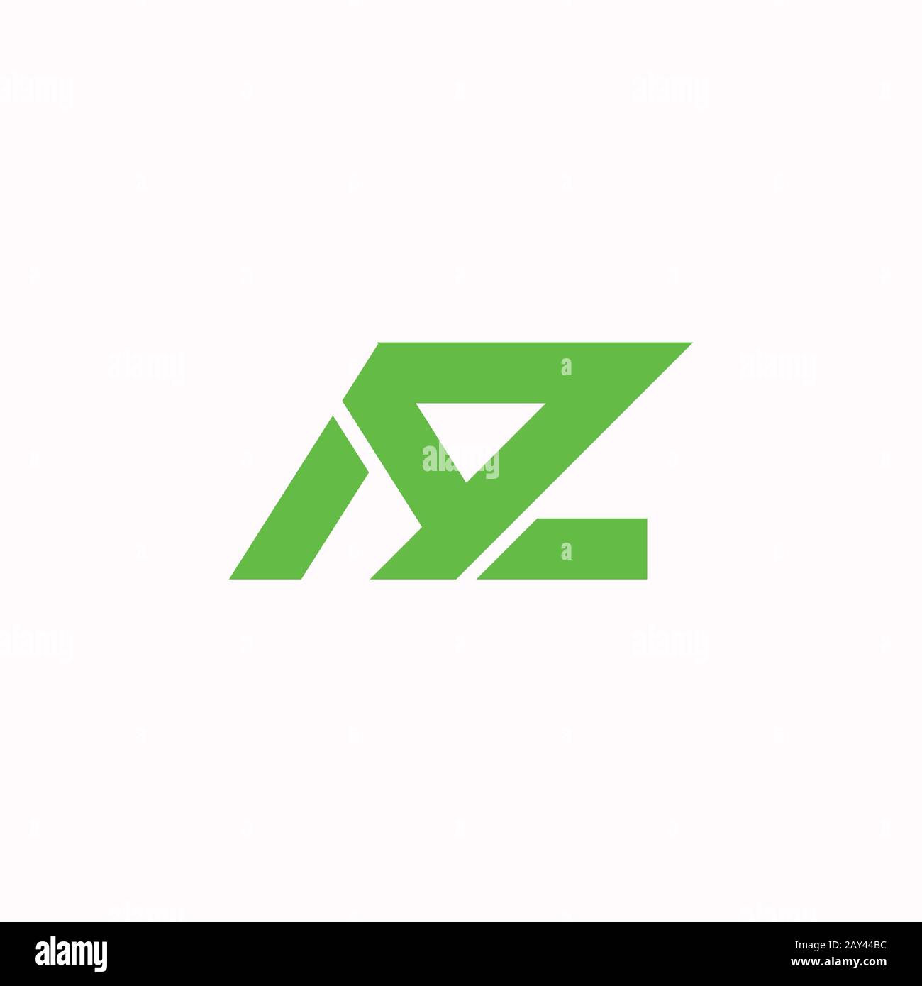 Initial letter az or za logo design template Stock Vector Image & Art ...