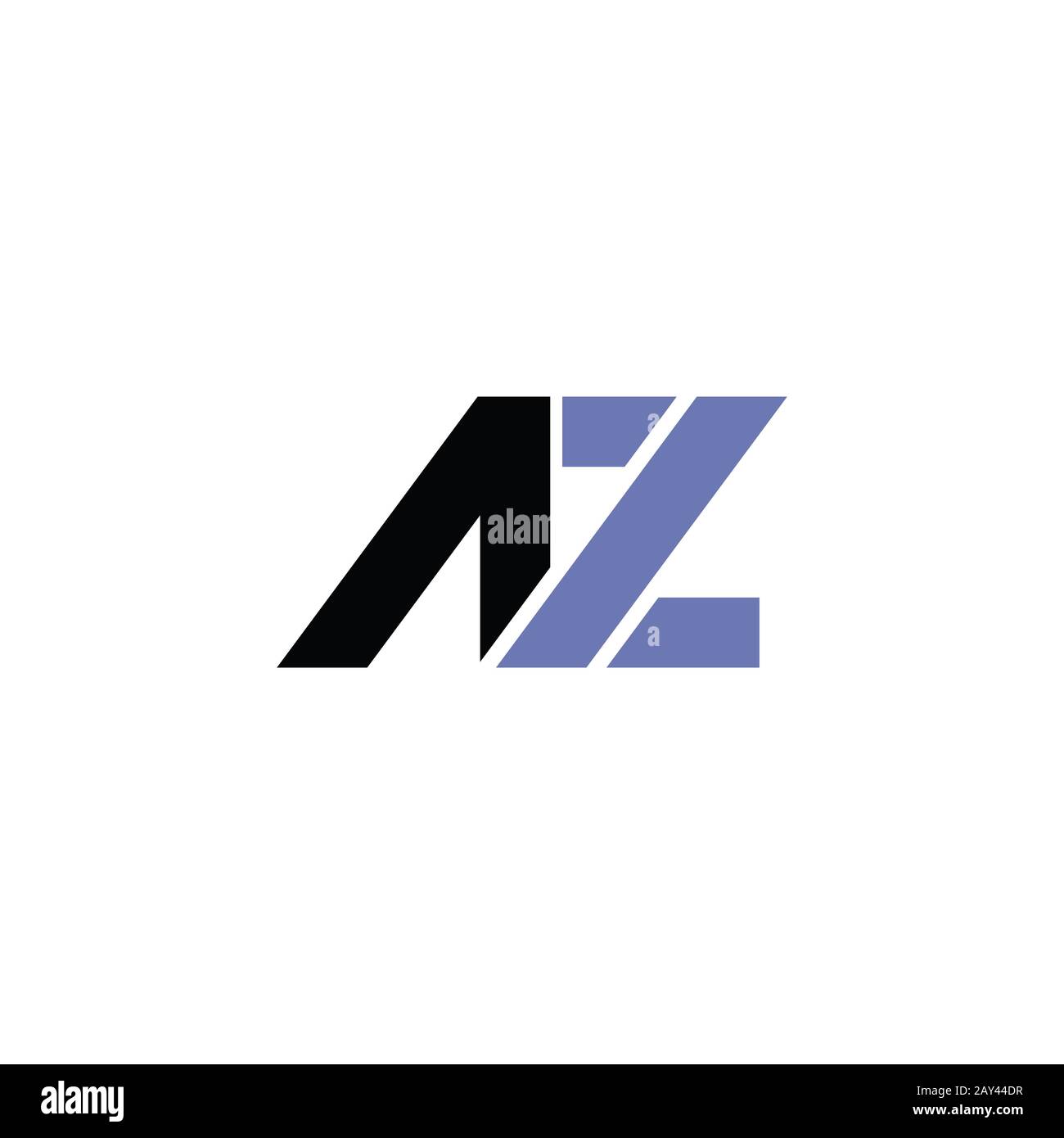 Initial letter az or za logo design template Stock Vector Image & Art ...