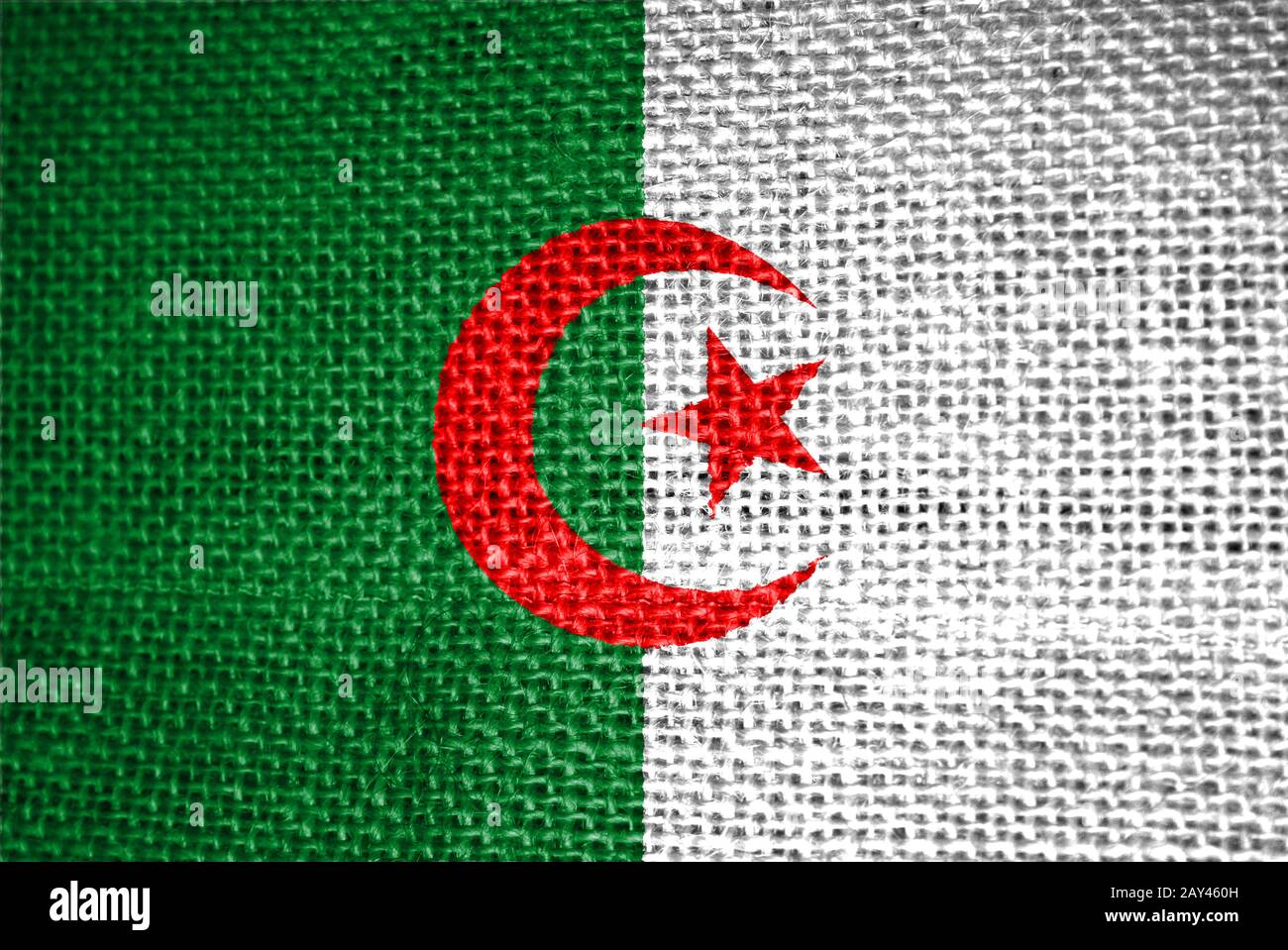 flag of algeria Stock Photo