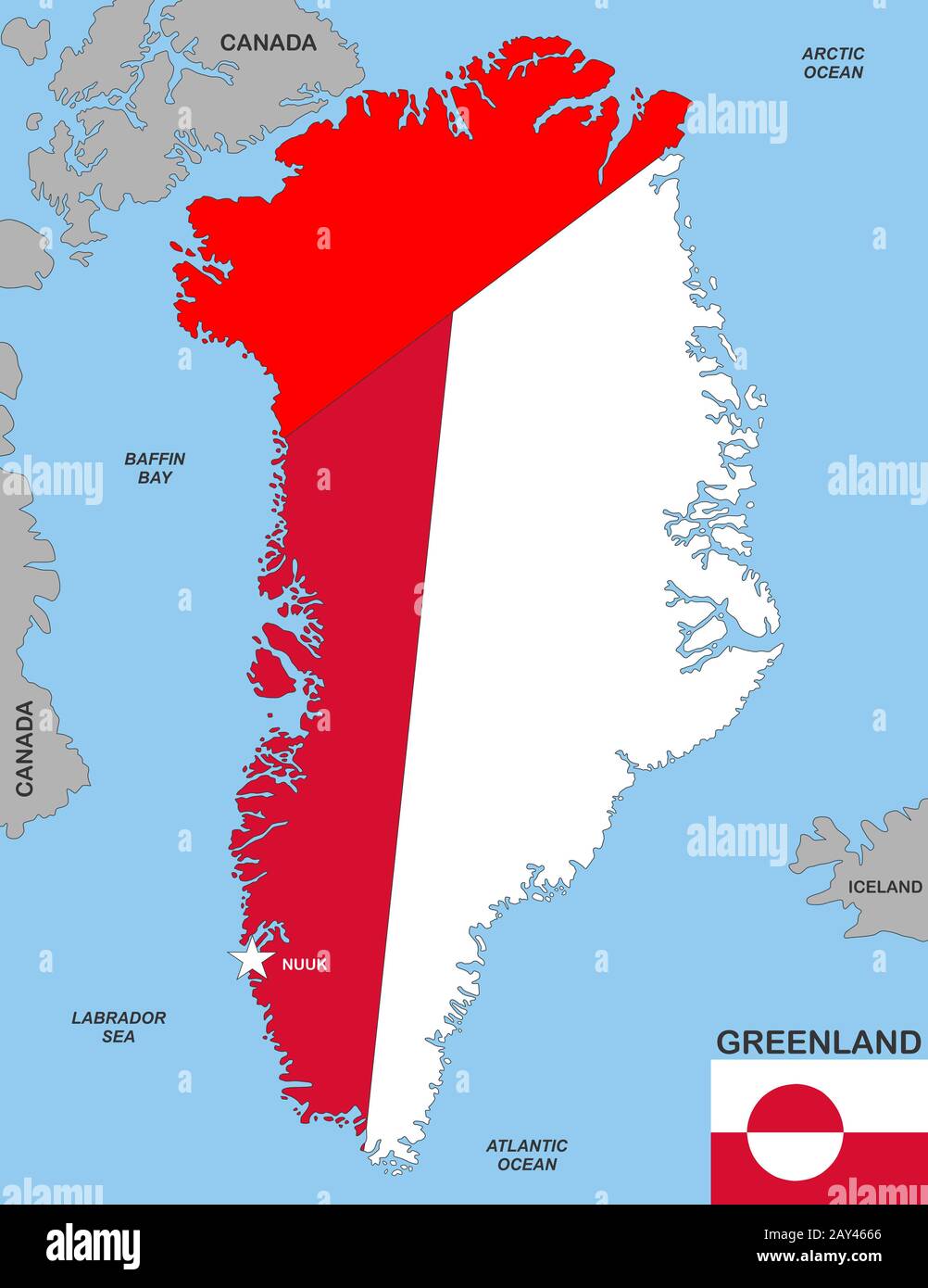Greenland map hires stock photography and images Alamy