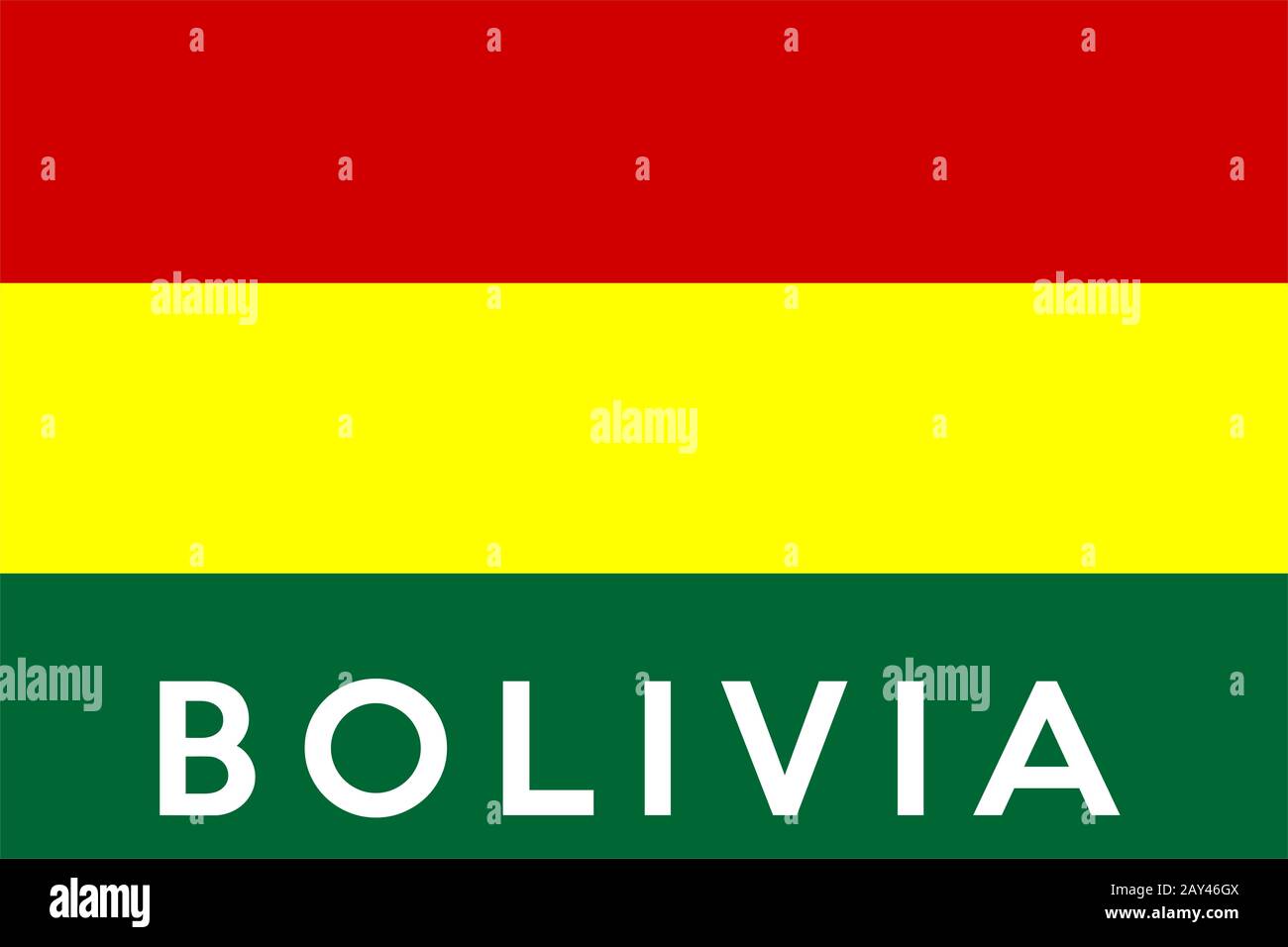flag of bolivia Stock Photo