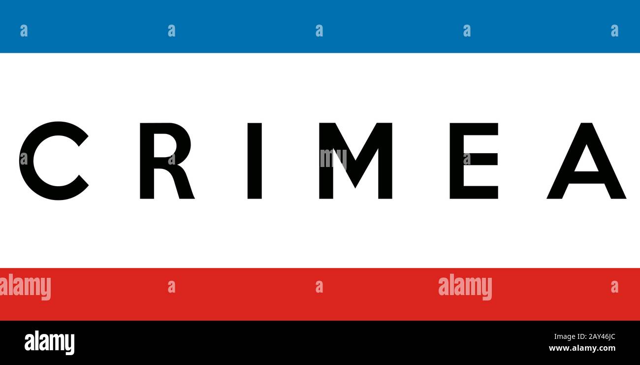 crimea flag Stock Photo
