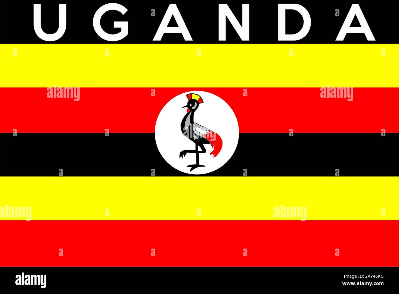 Uganda Flag Brick Wall Design Messenger Bag