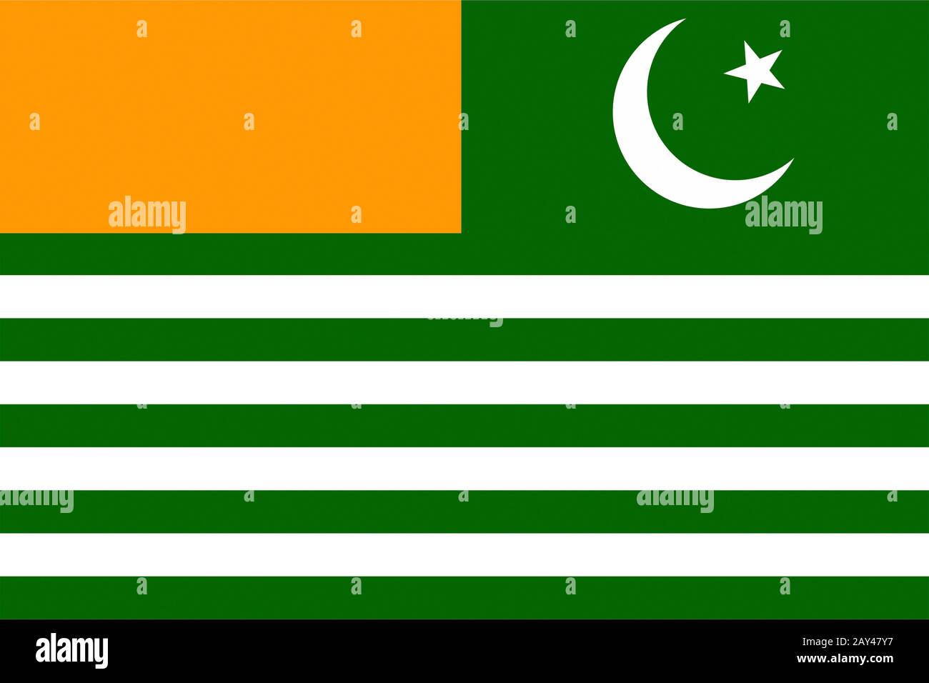 Flag of kashmir hi-res stock photography and images - Alamy