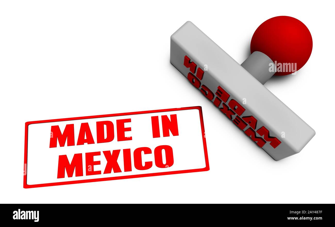 Made in Mexico Stamp Stock Photo Alamy