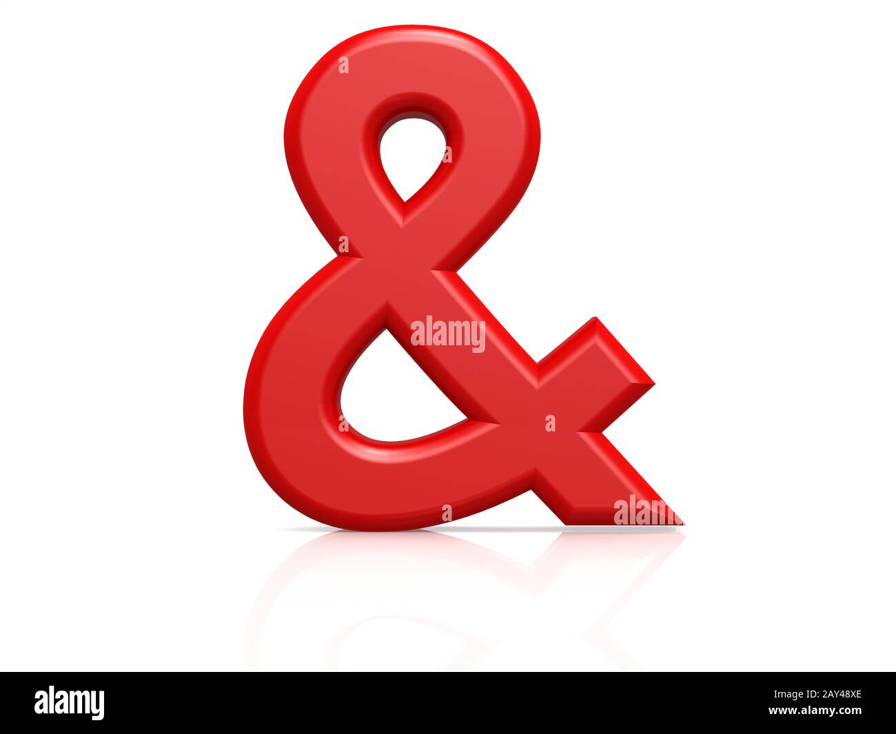 Red ampersand sign Stock Photo Alamy